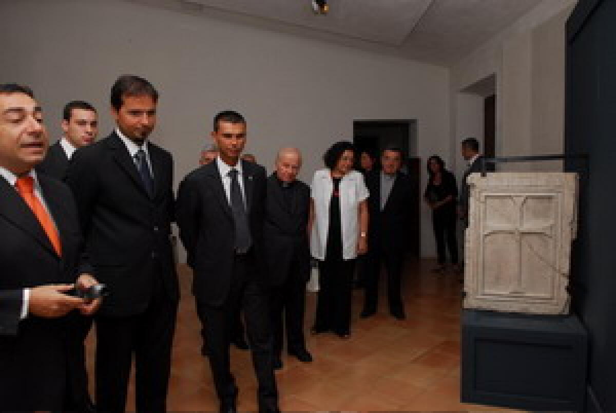 I capitani reggenti di San Marino in visita alla mostra "Arte per mare" di San Leo - 