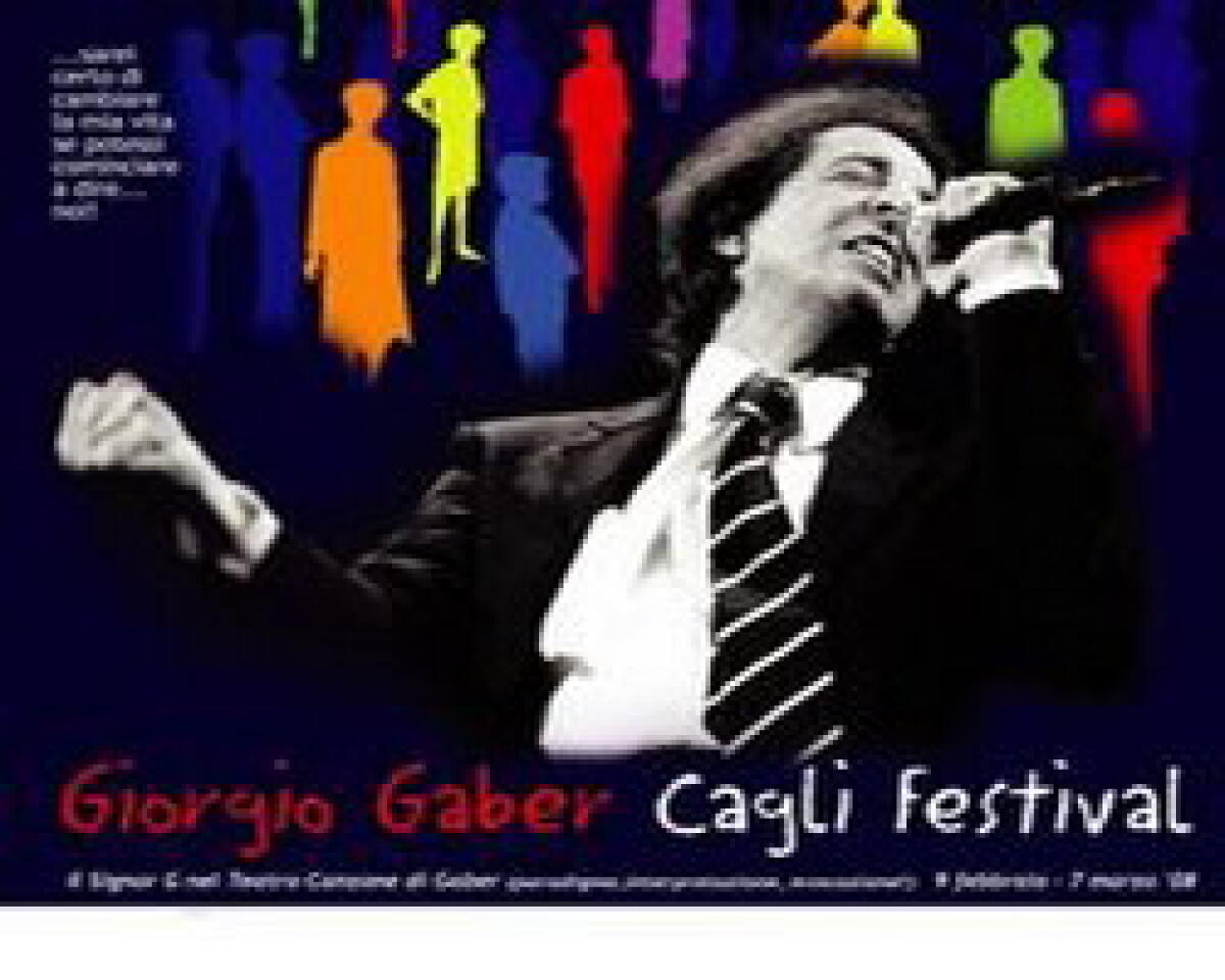 Dal 9 febbraio Giorgio Gaber Cagli festival - 