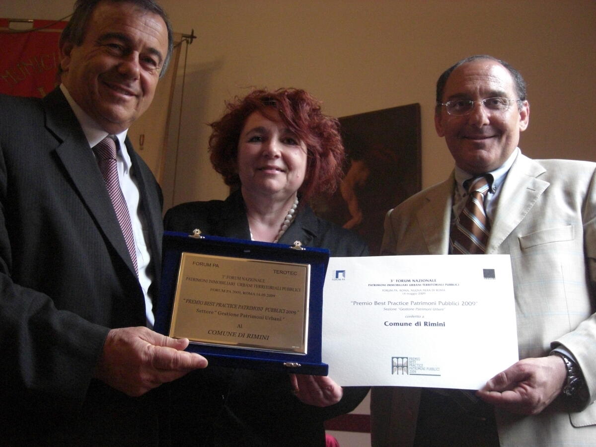 Comune Rimini premiato con Ministro Brunetta - 