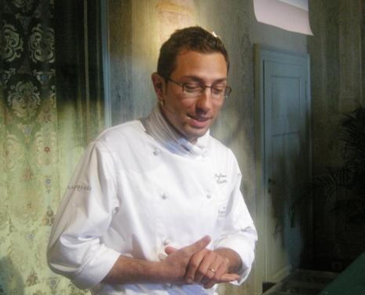 Lo chef Stefano Ciotti alla "Prova del cuoco" -
