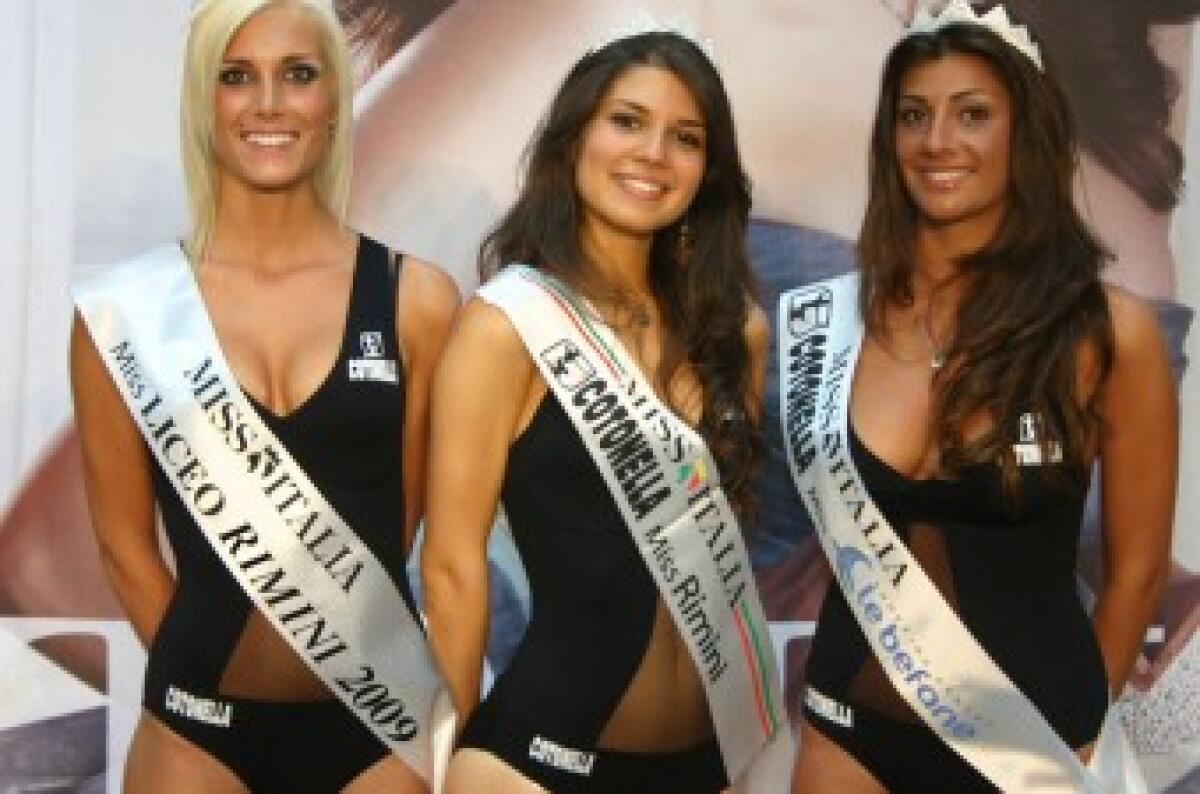 Selezione di Miss Italia in Fiera a Rimini -