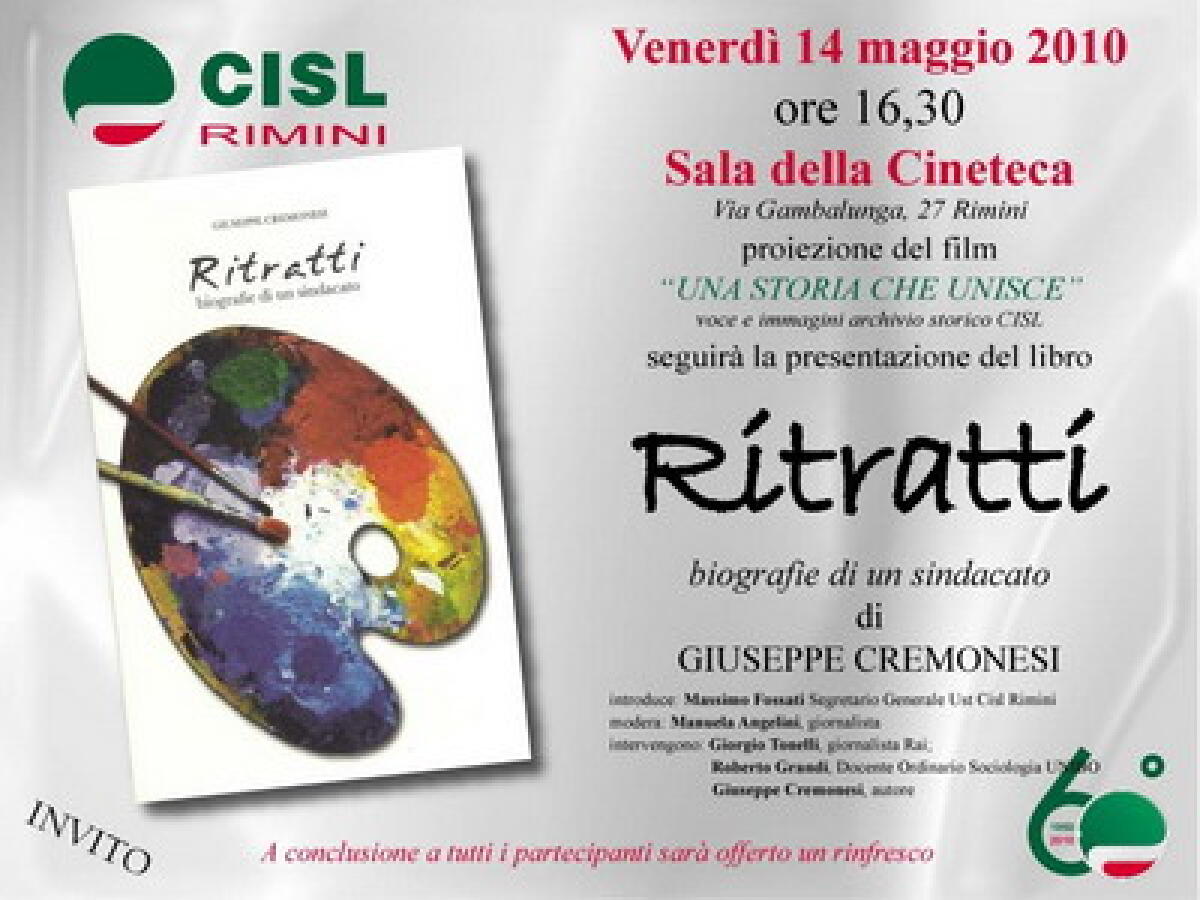 CISL Rimini presenta'Ritratti' - 