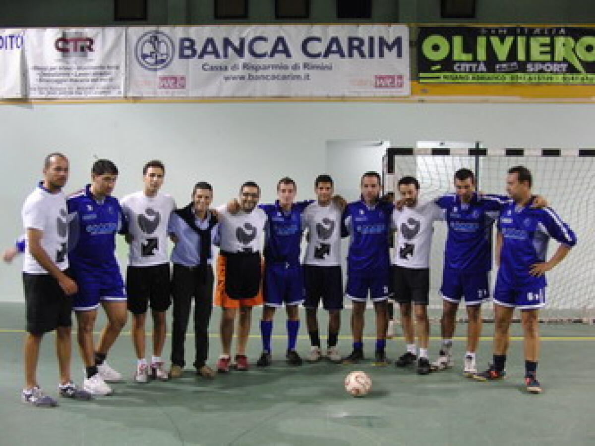 Misano, partita benefica fra giornalisti e Comune -
