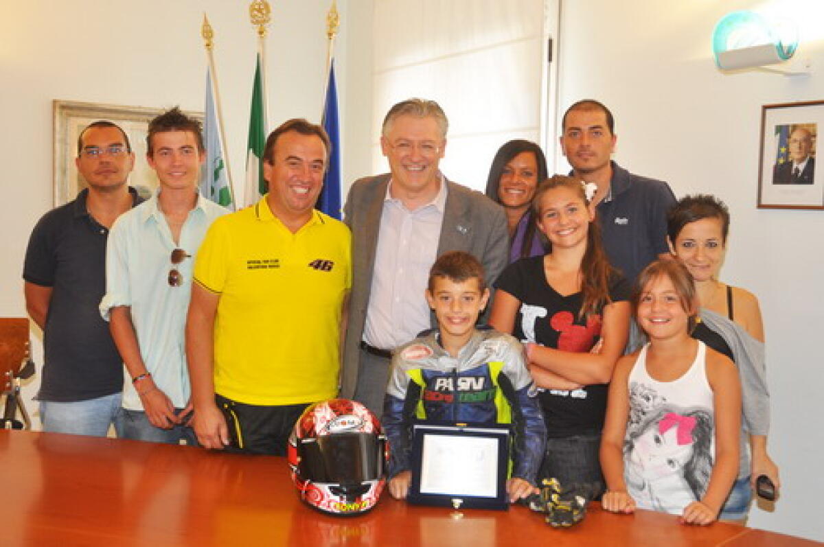 Pilota di Minimoto Tony Arbolino premiato - 