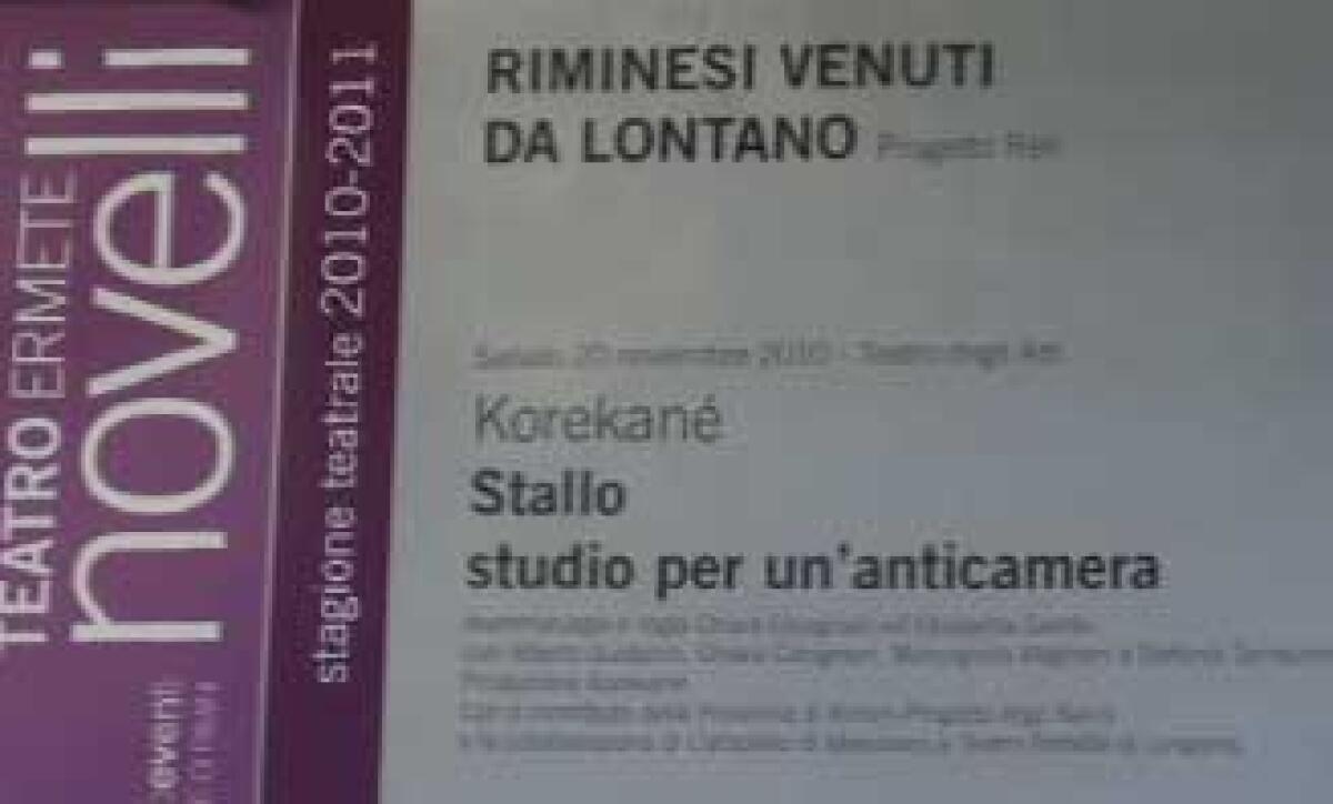 'Riminesi venuti da lontano' -