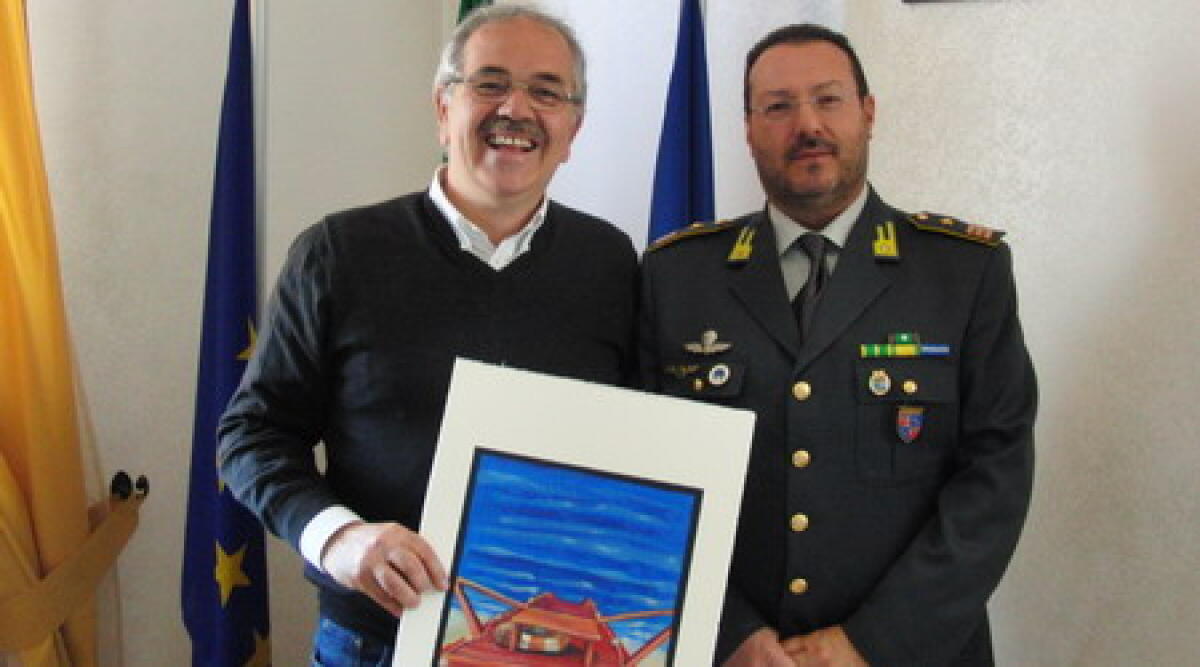 Comandante della Finanza di Cattolica in visita dal sindaco di Misano -