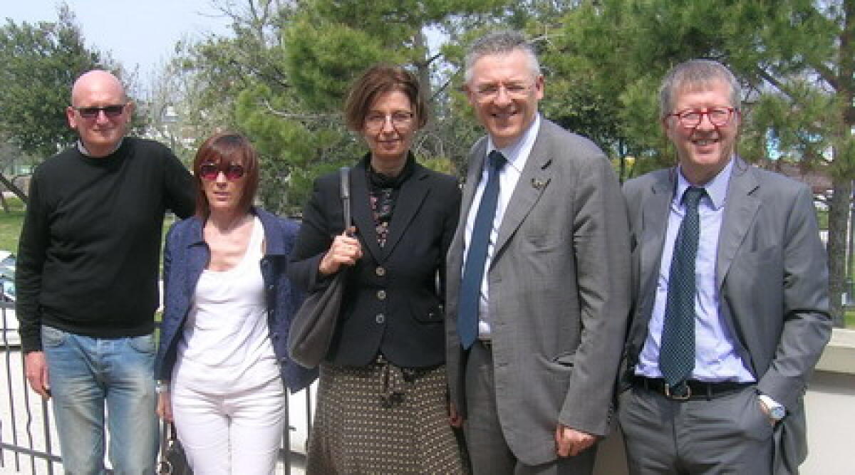 La dottoressa Antonella Ranaldi in visita alle ville storiche di Riccione - 