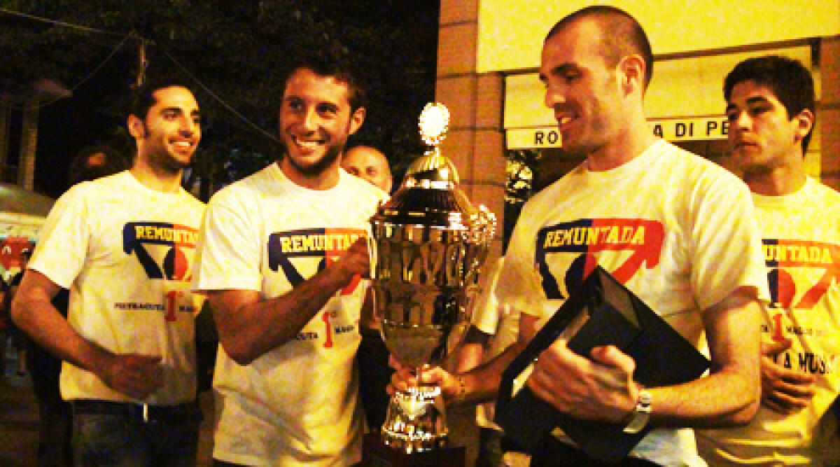Sagra ciliegie, premiazione Pietracuta calcio -
