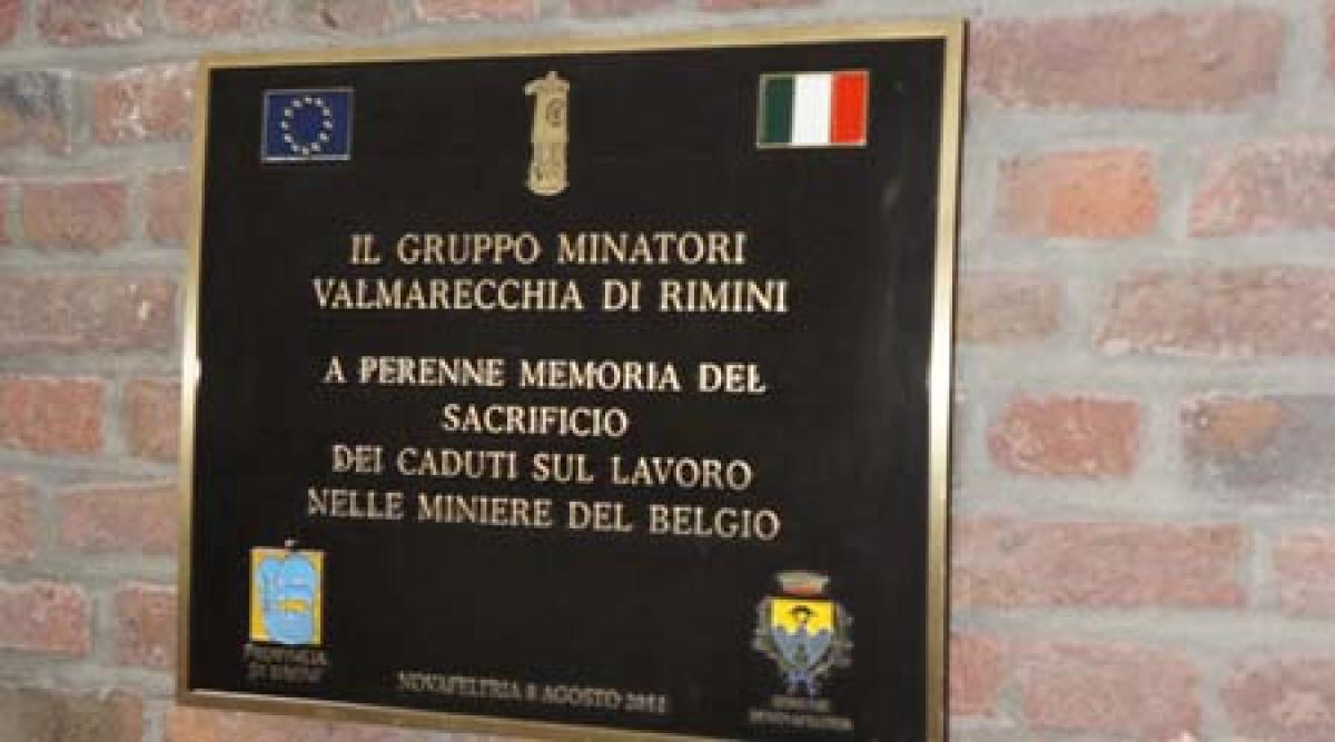 Ex minatori di Novafeltria ricordano Marcinelle -