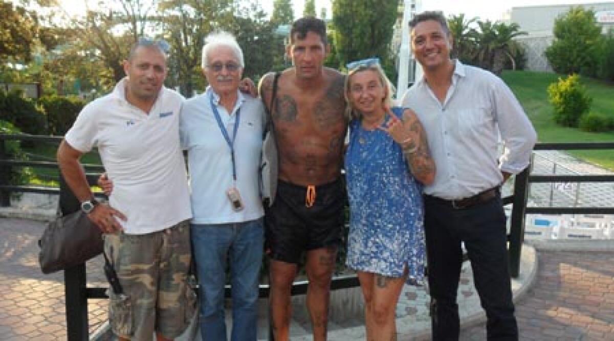 Materazzi all'Aquafan - 