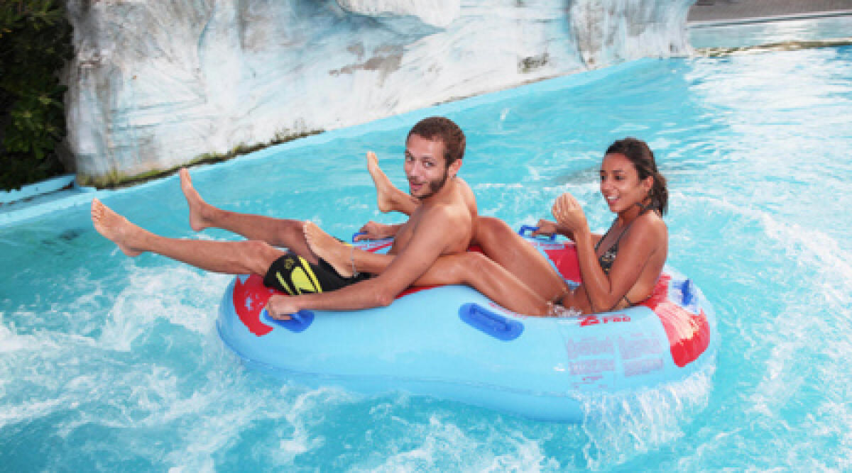 Valentino Rossi al parco Aquafan di Riccione -