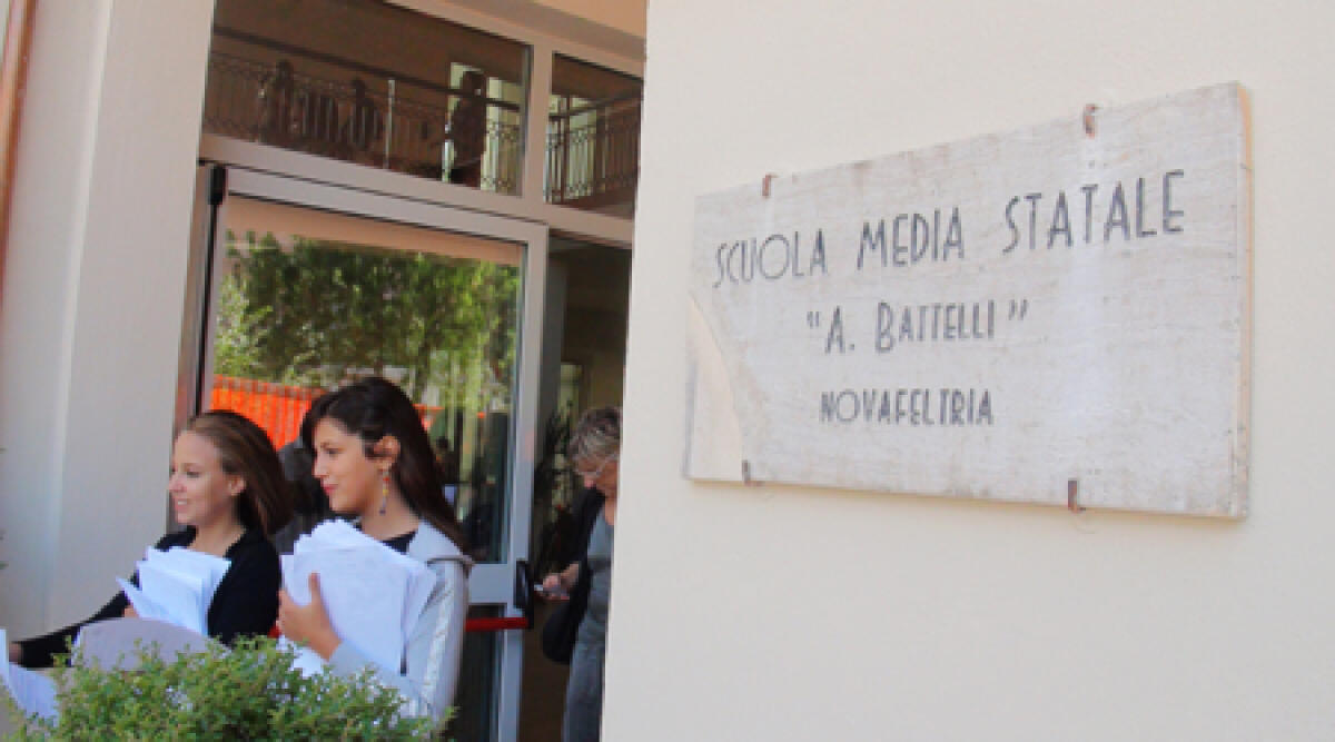 Novafeltria, inaugurazione per la Scuola Media dopo il restauro -