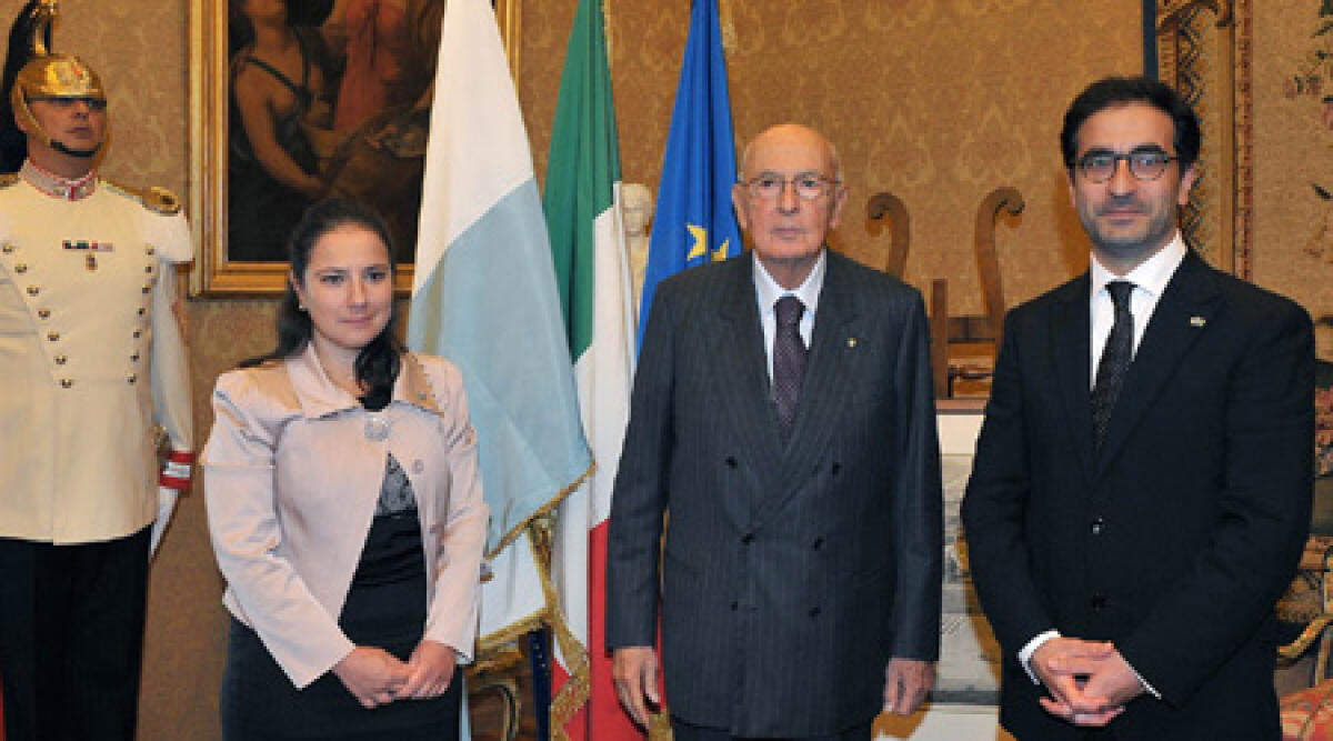 I Capitani Reggenti di San Marino in udienza da Giorgio Napolitano -