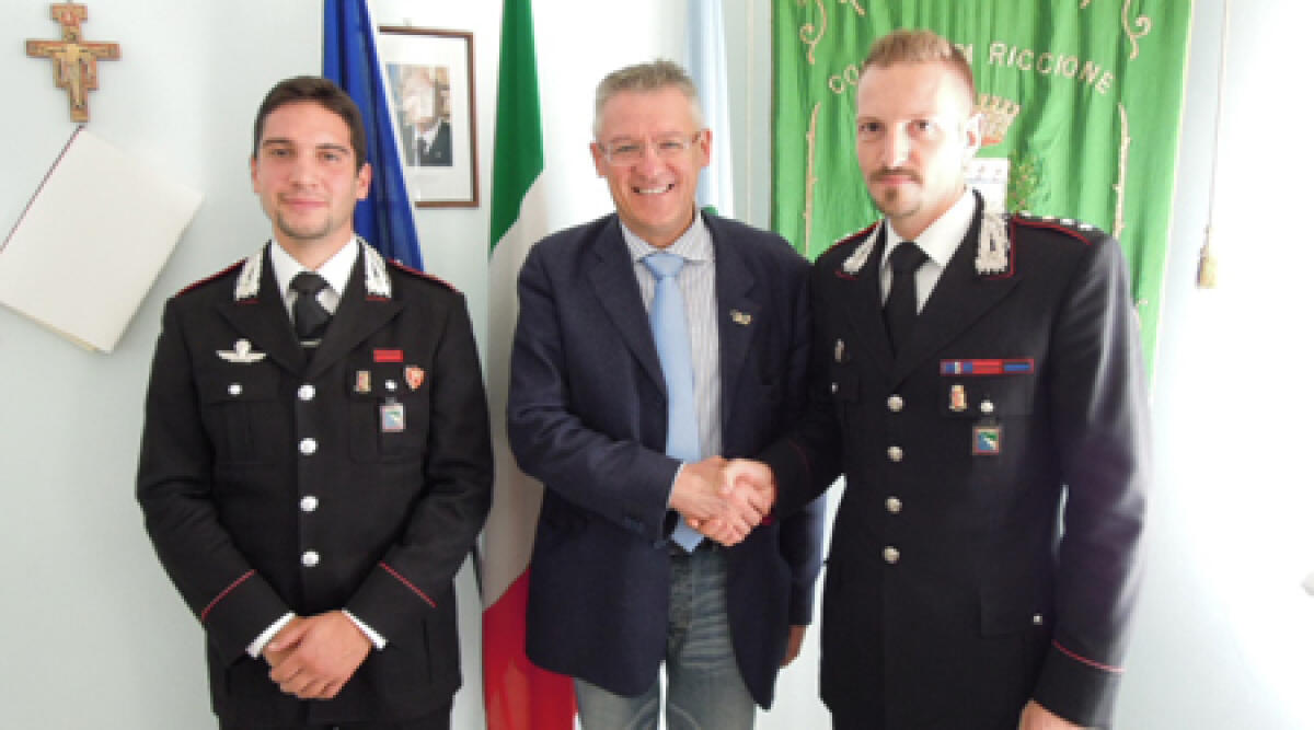 Sindaco di Riccione d&agrave; il benvenuto al nuovo Comandante Carabinieri - 
