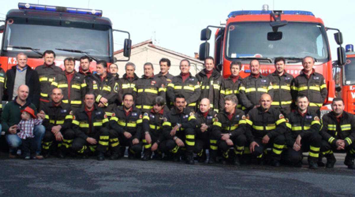 Celebrato il passaggio in provincia di Rimini dei vigili del fuoco -