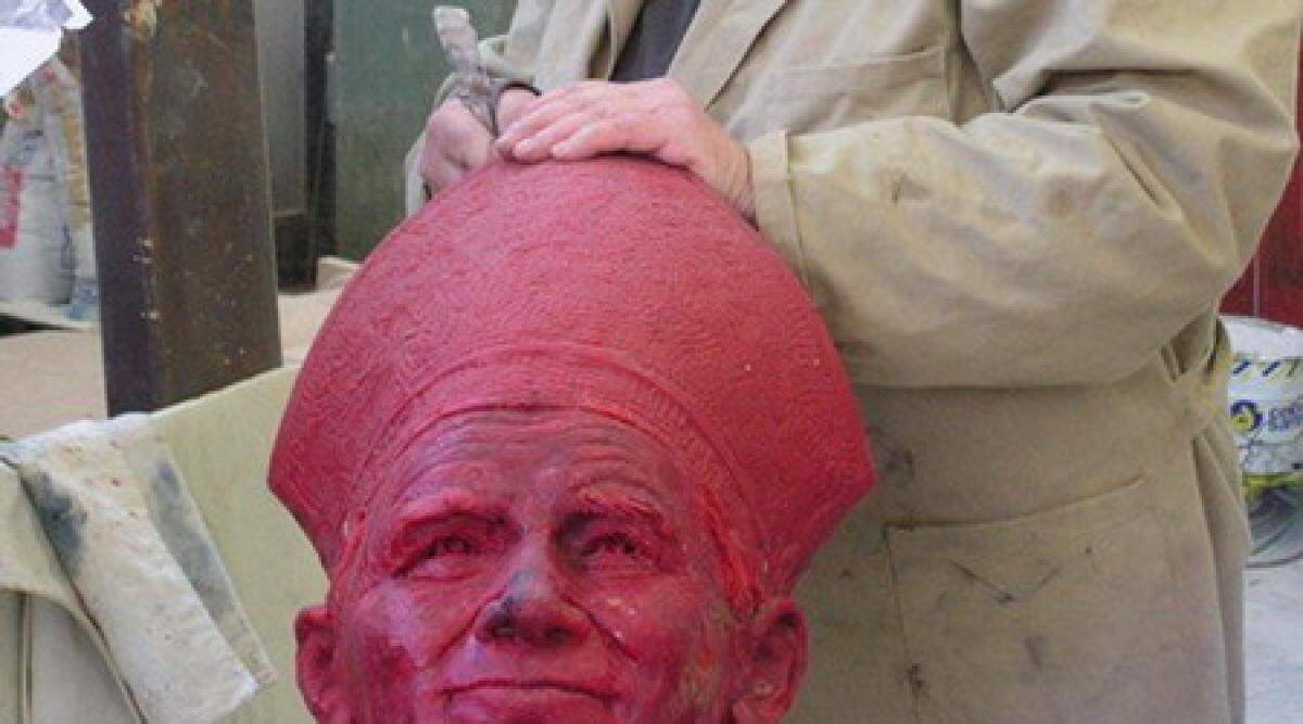 Continua restauro e raccolta fondi statua Papa Giovanni Paolo II - 