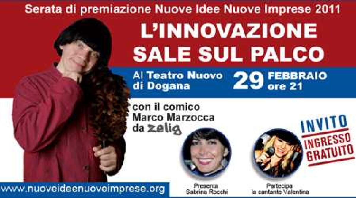 'L'innovazione Sale Sul Palco', serata di premiazione con Marco Marzocca - 