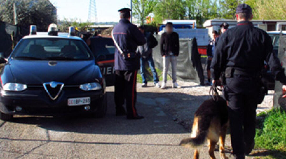 Coriano, controlli dei Carabinieri nel campo nomadi -