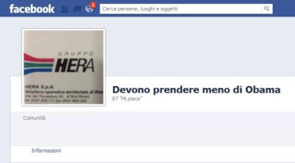 'Devono prendere meno di Obama': Vitali su Facebook contro gli stipendi dei manager Hera -