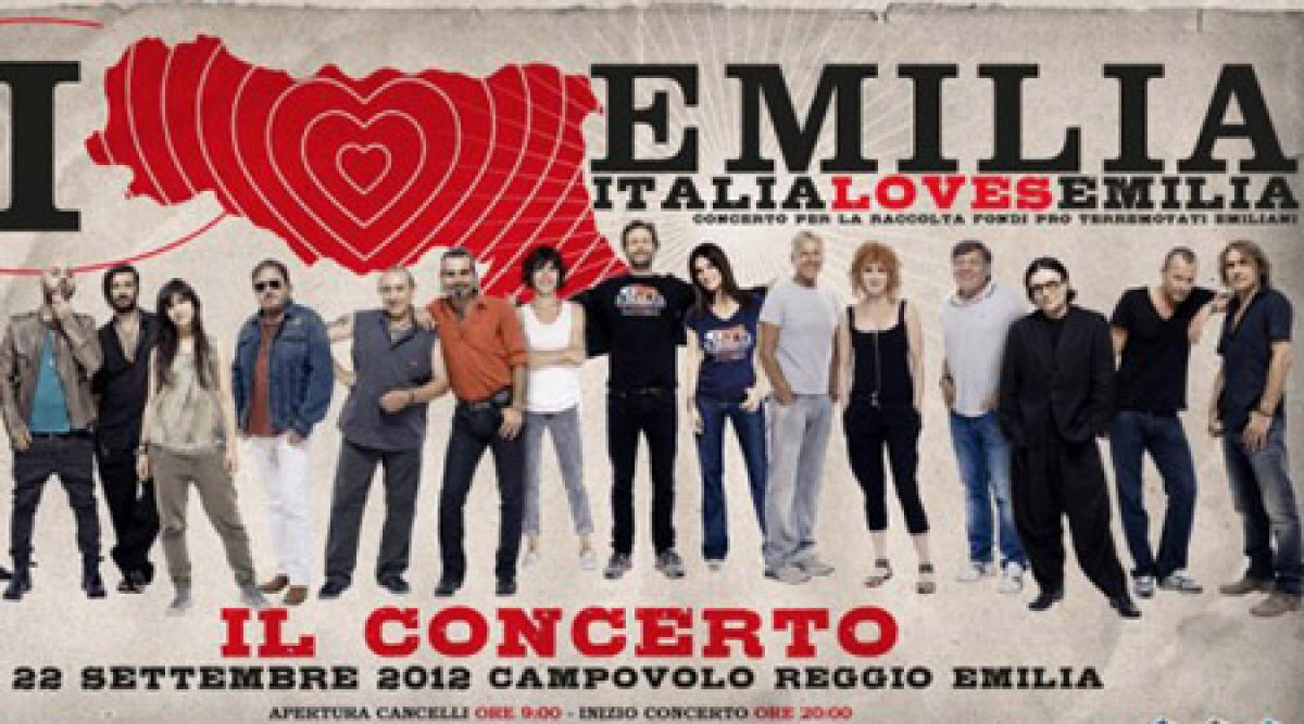 Italia Loves Emilia: il concerto del 22 settembre diventa un cofanetto -