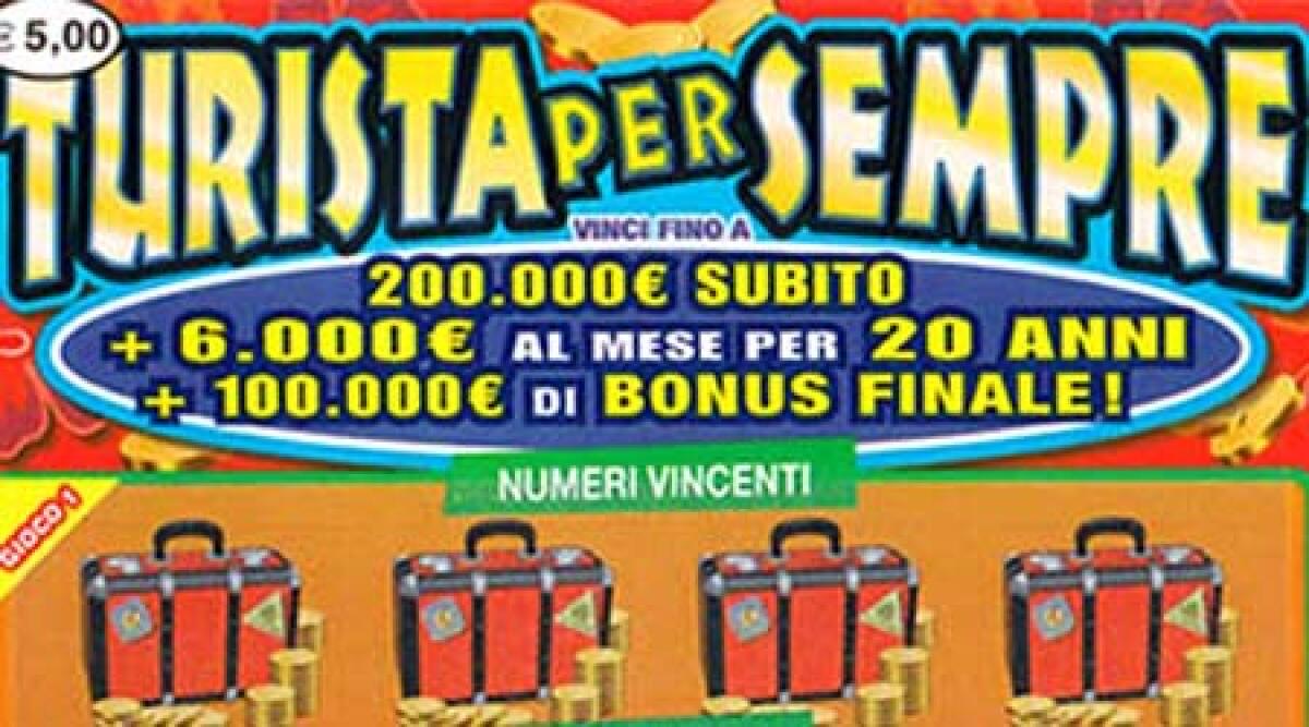 Anonimo giocatore sbanca il gratta e vinci 'turista per sempre' - 