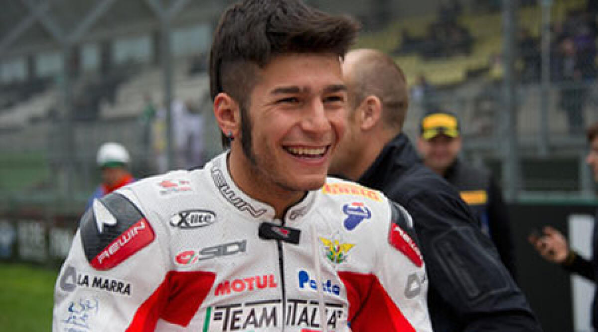 E' Eddi La Marra il pilota ferito durante le prove di Misano. E' il fidanzato di Alessia Polita -