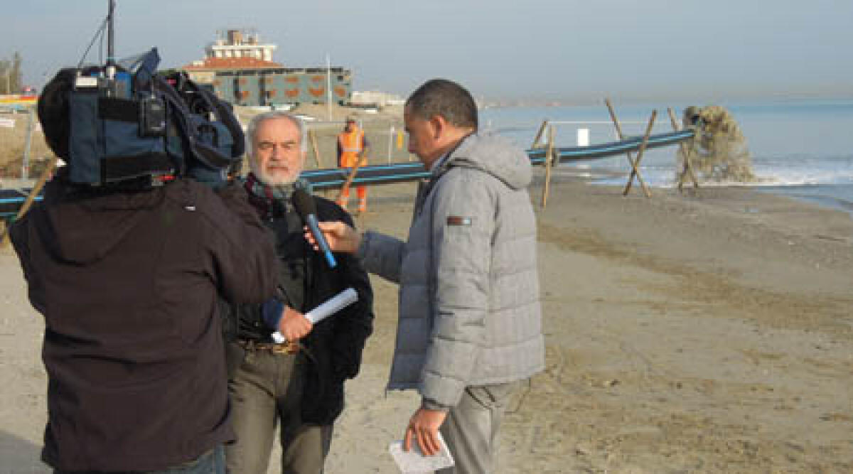Le telecamere di Rai 3 alla scoperta del sabbiodotto di Riccione - 