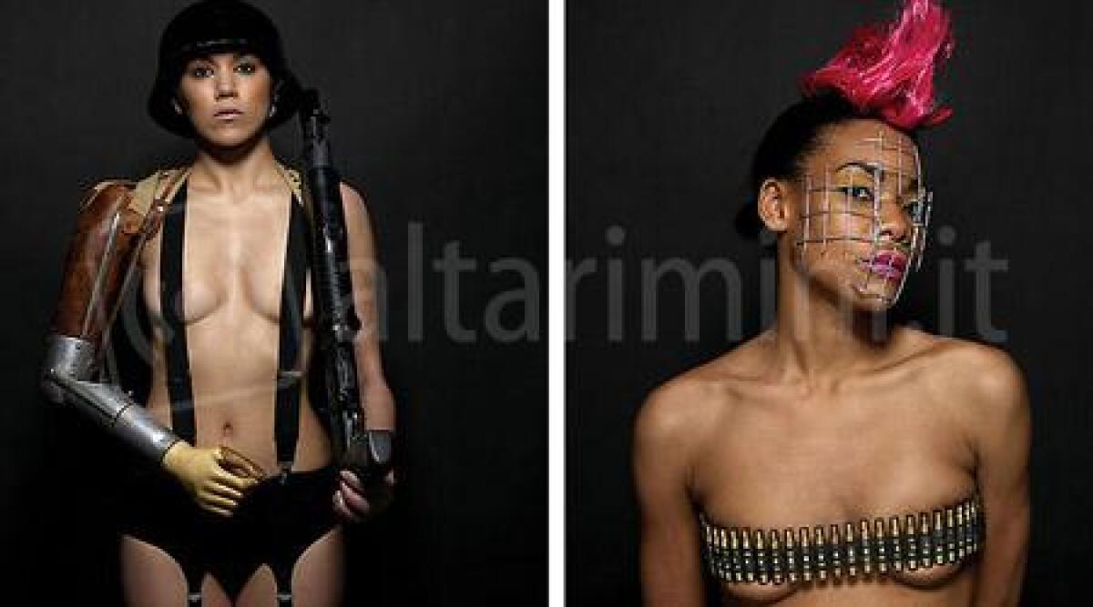 Modelle seminude, festish e armate, a Rimini mostra di fotografia che farà discutere -