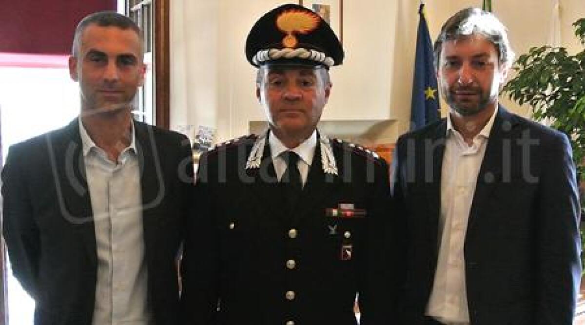 Ricevuto in Comune nuovo Comandante provinciale dei Carabinieri Mario Conio - 