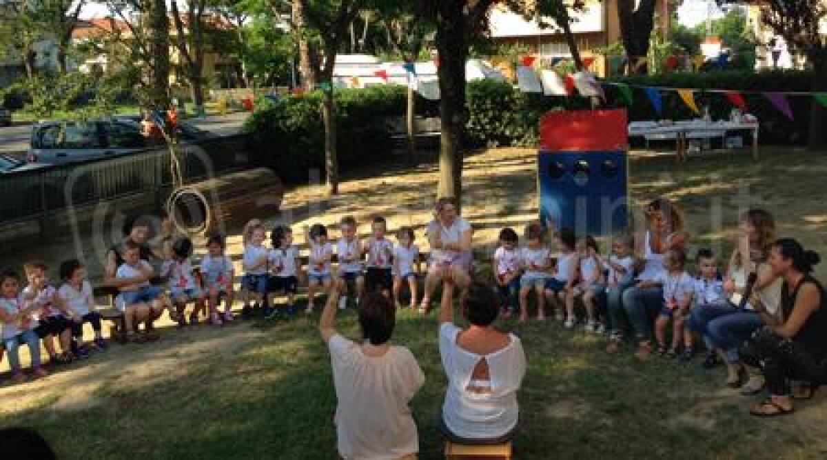 Riccione: festa fine anno scolastico all'asilo Spontricciolo, ospite Assessore Galli - 