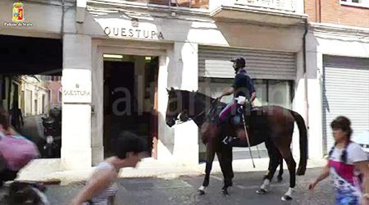 Video, galoppa la sicurezza a Rimini, arriva Polizia cavallo per controllo parchi - 