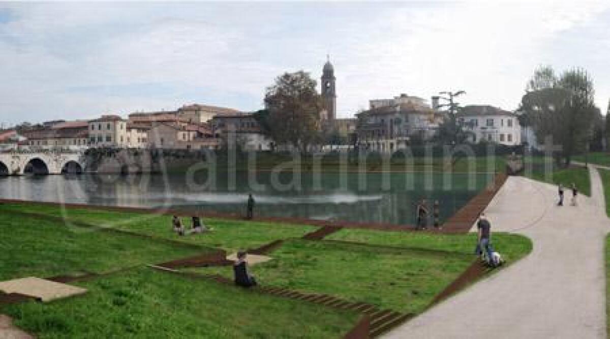 FOTO: ecco il nuovo Ponte di Tiberio. Piazza sull'acqua e arena per eventi e spettacoli - 