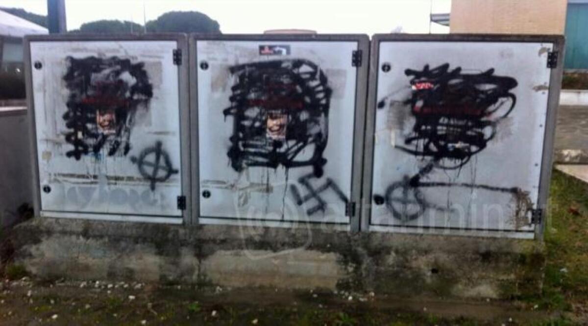 Sdegno a Rimini, svastiche sul campo sportivo dove gioca formazione di migranti - 