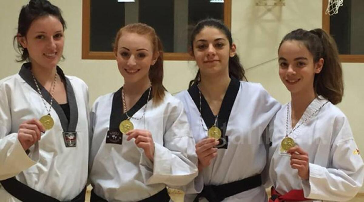 Quattro ori per Alice, Luna, Doralice e Federica, le regine del Taewkondo Riccione - 