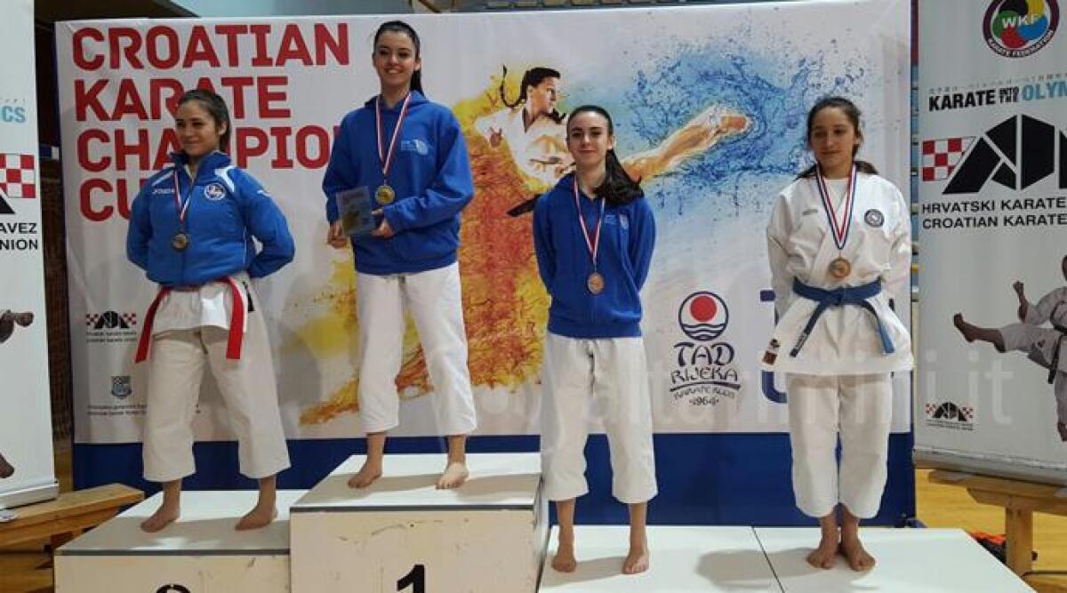 Karate Riccione protagonista in Croazia: tre ori da Matilde Galassi ed Elisa Franchini - 
