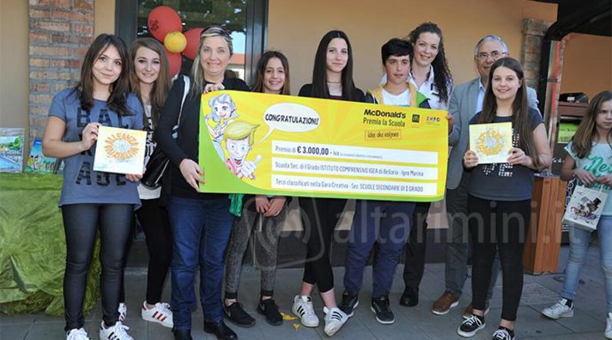 Al McDonald&rsquo;s di Rimini premiato il progetto dell&rsquo;Istituto Comprensivo Igea di Bellaria - 