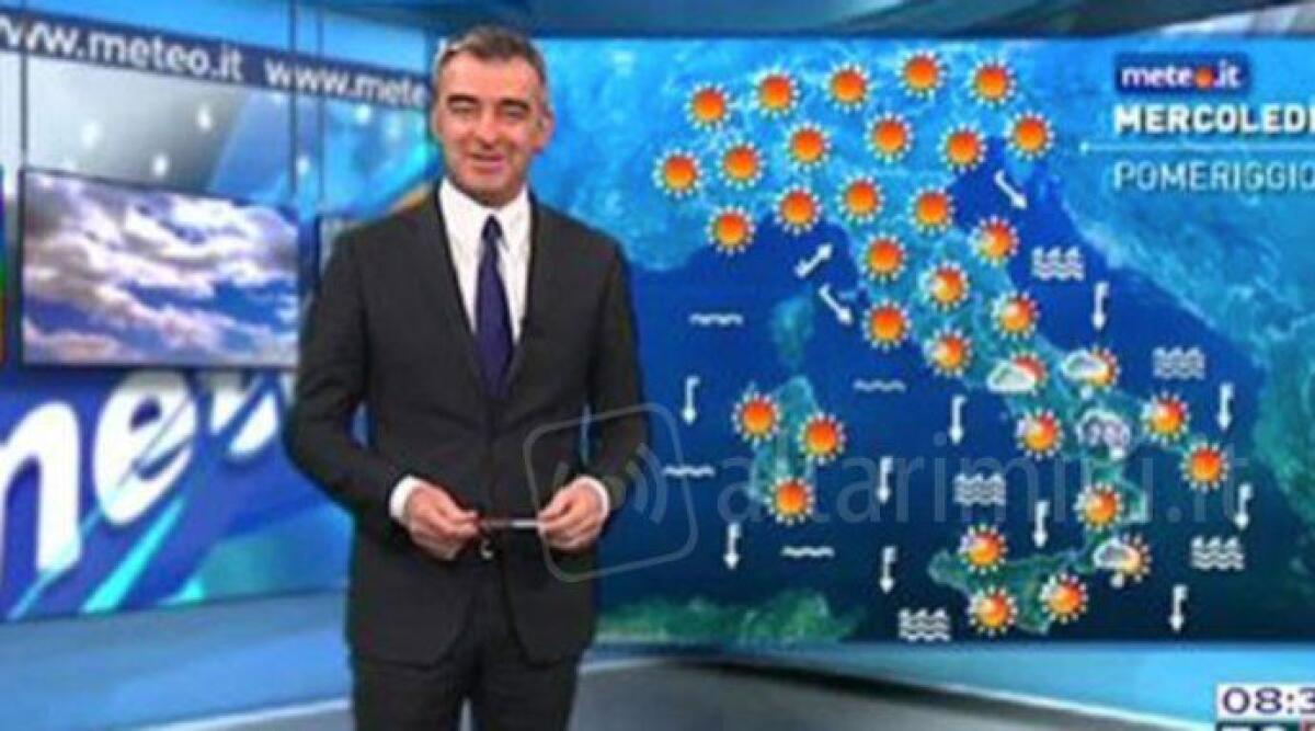 Riccione protagonista sulle Reti Mediaset durante le previsioni Epson Meteo - 