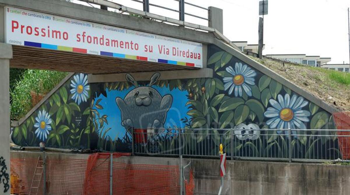 FOTO: Murales antismog ed ecologico, il dono dell'artista Pao alla citt&agrave; di Rimini - 