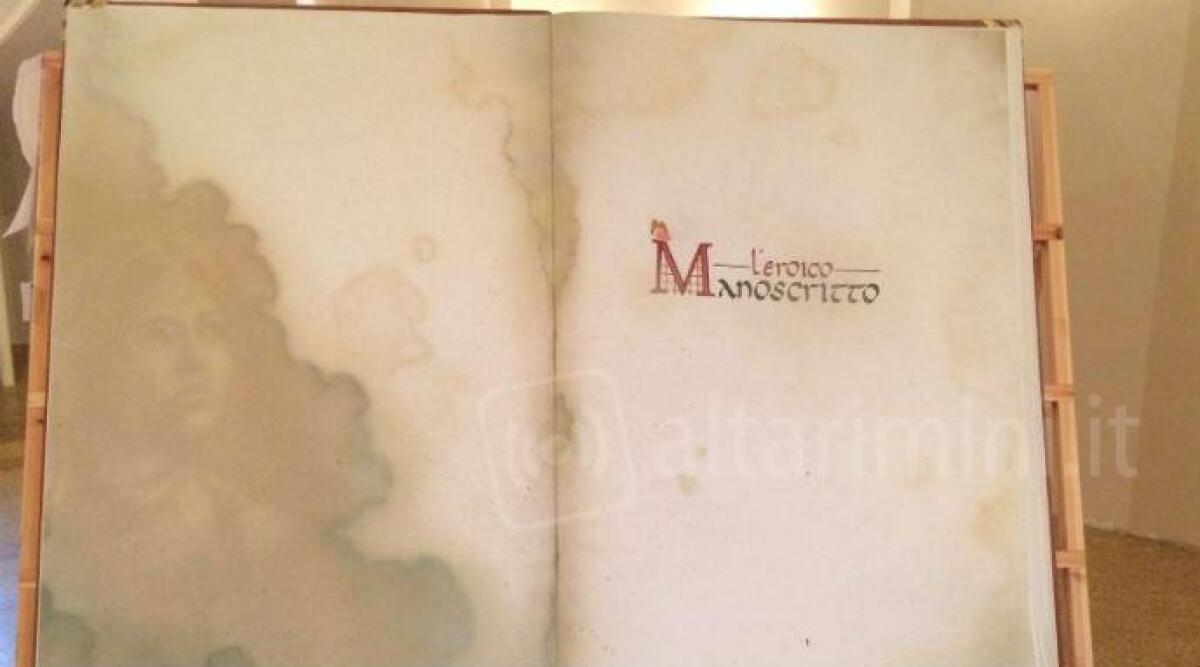 L'Eroico Manoscritto, il più grande del mondo, è alla Biennale del Disegno di Rimini -