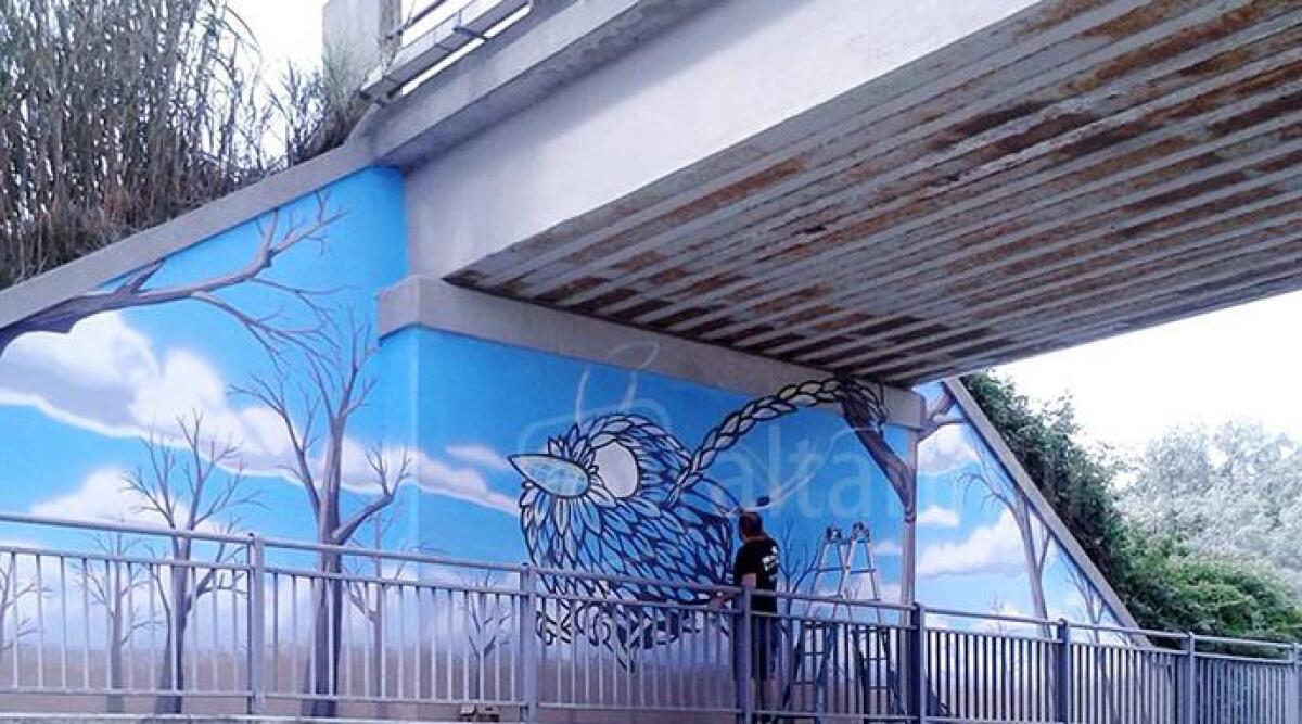 In via Tolemaide un murales che depura l'aria e riduce inquinamento, un progetto lanciato da Ikea - 