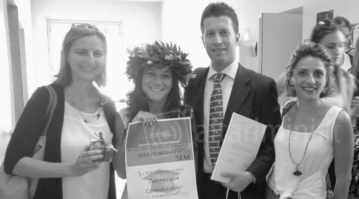 Rimini, Debora Casoli è la prima laureata al Corso di Laurea Magistrale internazionale "Sem" -