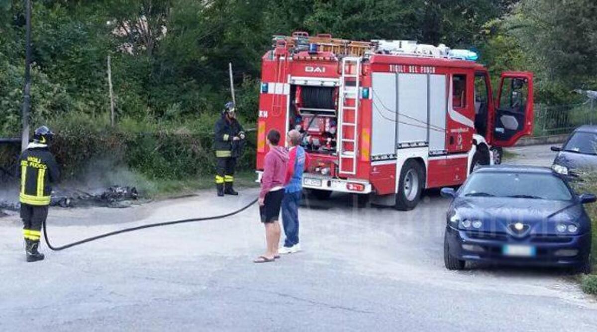 Vandali in azione a Perticara, dati alle fiamme due cassonetti. Rischiato grave danno alla pineta -