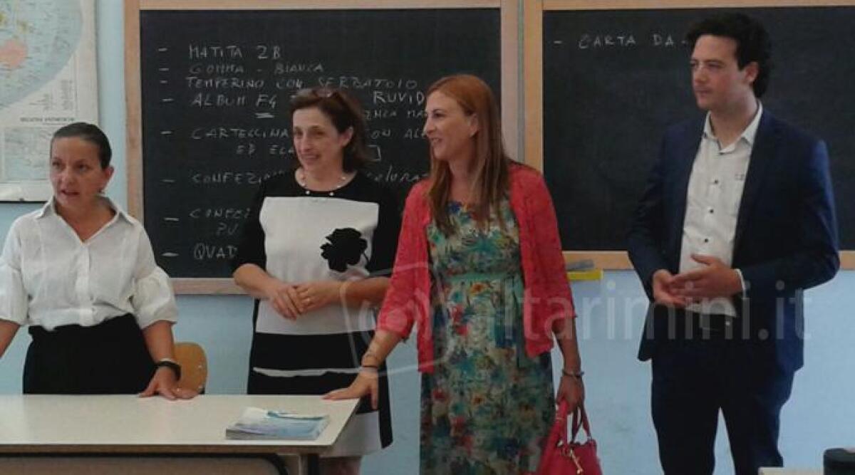 Primo giorno di scuola a Rimini, tour tra gli istituti per vicesindaco Lisi e Assessore Morolli - 