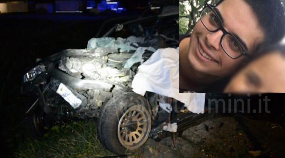 Addio a Fabio, 19 anni, il giovane sammarinese morto in un incidente domenica notte - 