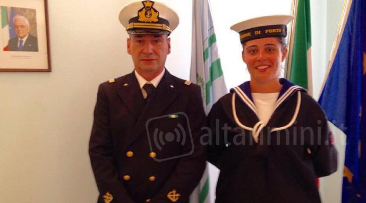Mariafrancesca, prima donna in servizio all&rsquo;Ufficio Locale Marittimo - Guardia Costiera Riccione - 