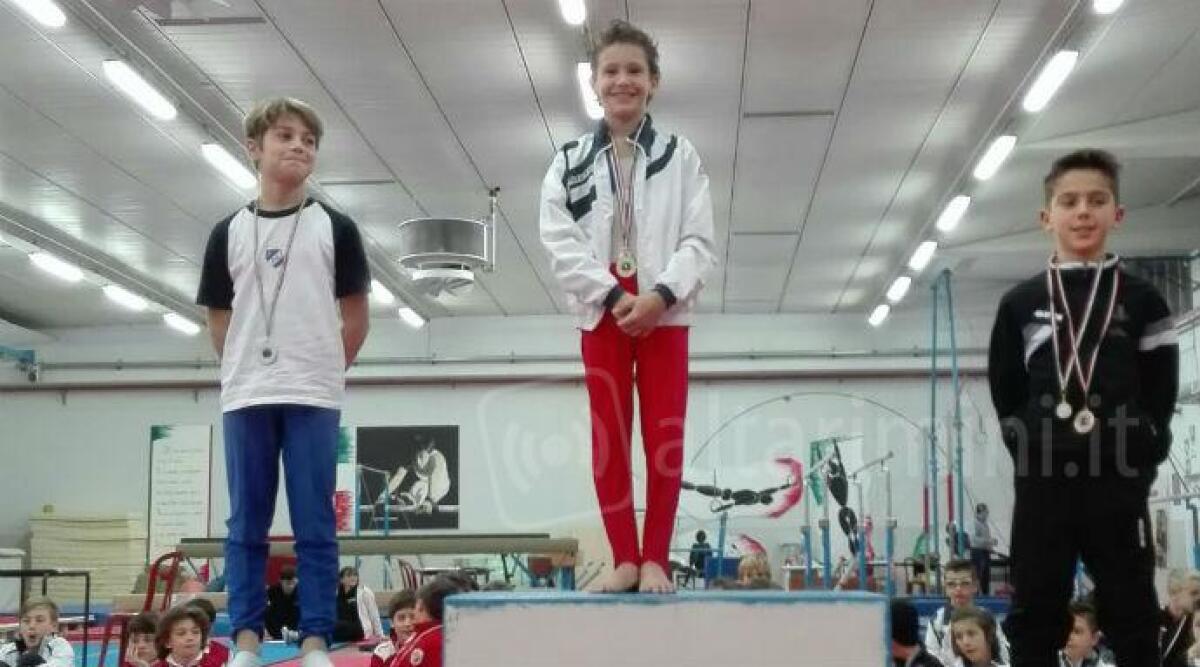 Ginnastica artistica, Torneo allievi maschile, podio importante per la Polisportiva Celle di Rimini - 