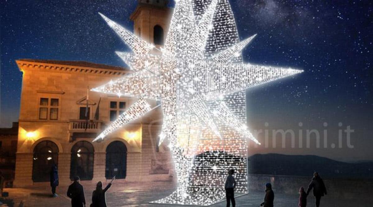 Una stella gigante illumina il 'Natale delle meraviglie', sabato 3 dicembre al via gli eventi di San Marino -