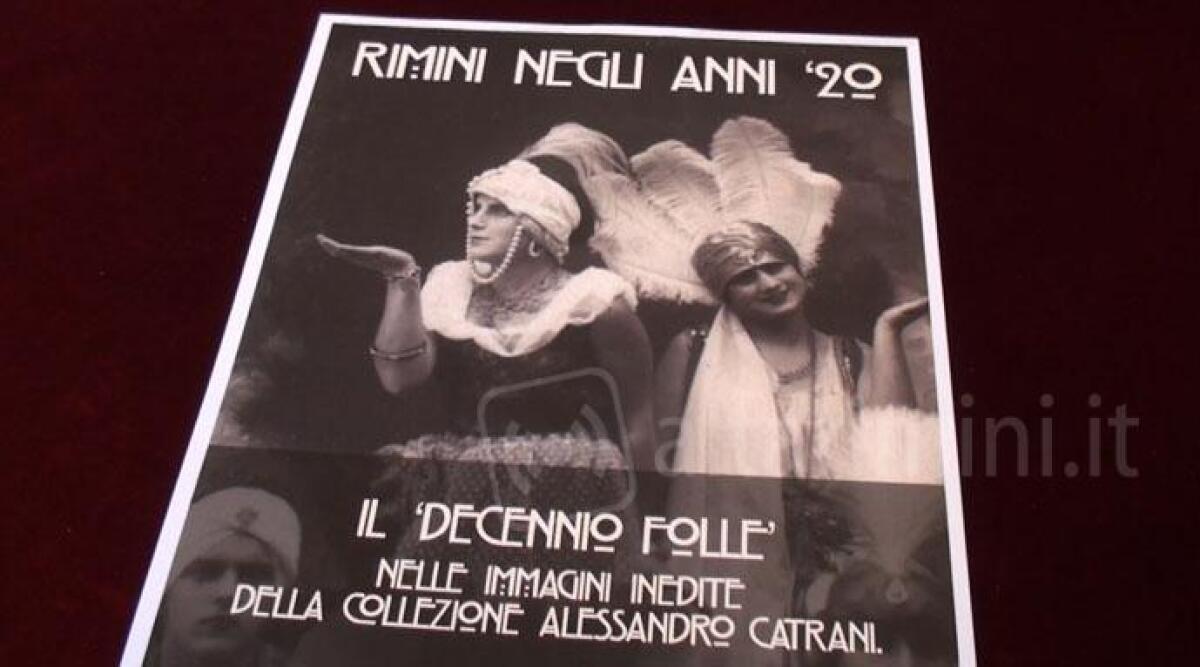 VIDEO: Rimini come era negli anni 20, il folle decennio in mille scatti nel foyer del Teatro Galli -
