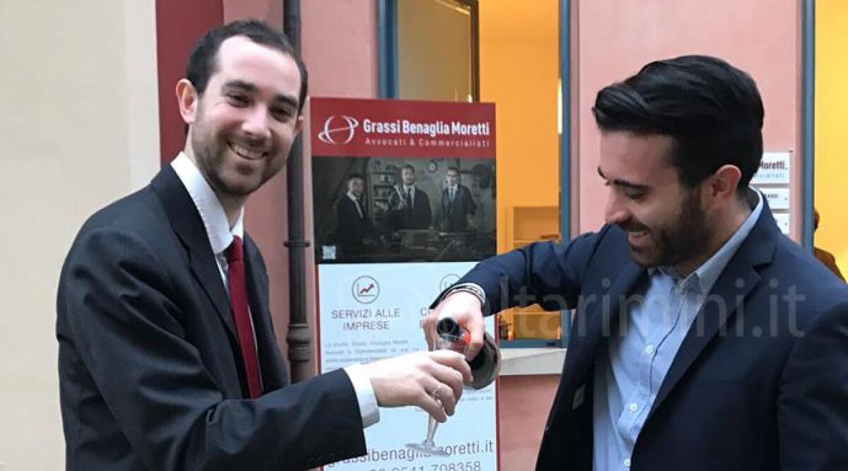 Tra i cinque laureati con voti più alti all'esame di Stato, due giovani avvocati aprono studio a Santarcangelo -