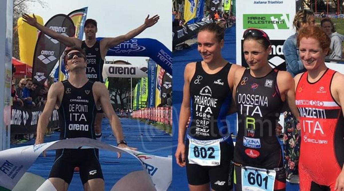 Il Carabiniere Massimo De Ponti e Sara Dossena campioni di Duathlon Sprint, sabato di grande sport a Riccione - 